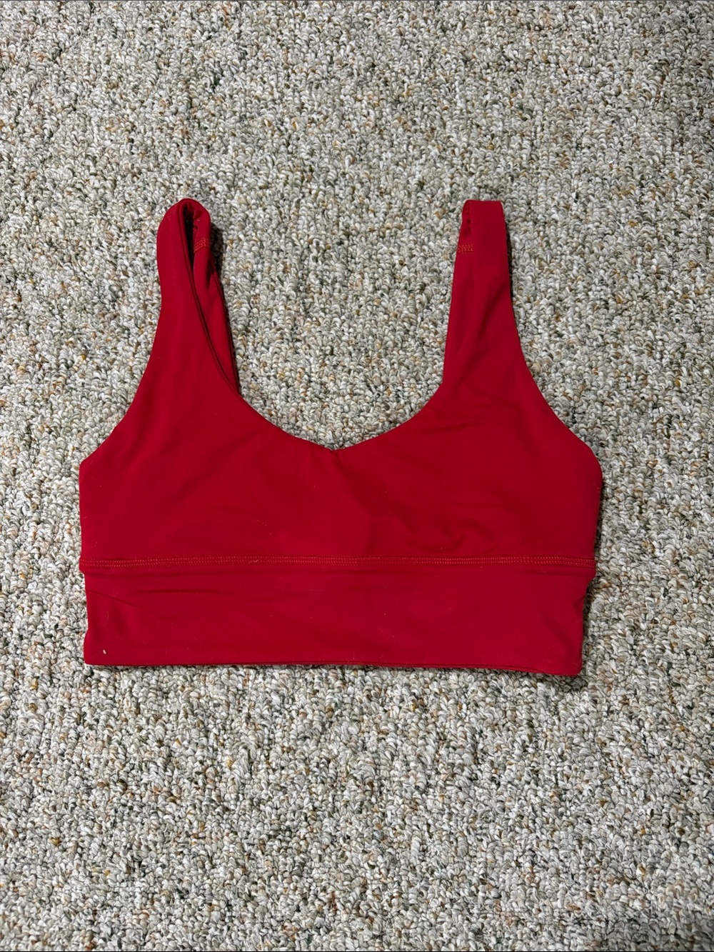 Red LULULEMON align bra